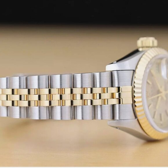 Rolex Ladies Two Tone Yellow 18k Gold Watch - Picture 4 of 6